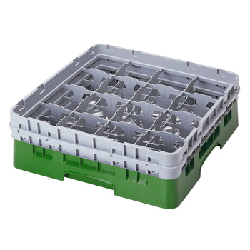 Kosz na szkło - śr. szklanki 10,9 wys. 21,6 cm zielony