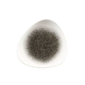RAKU QUARZ BLACK Talerz płytki trójkątny 192 mm/12 szt.