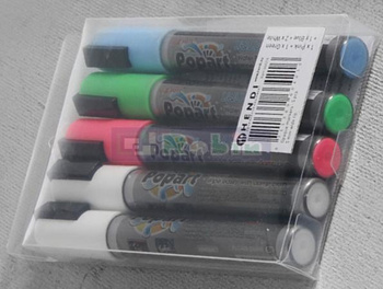 Markery do tablicy Hendi 664216 - zestaw 5 szt.