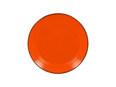 FIRE Talerz płaski, okrągły 27 cm pomarańczowy II