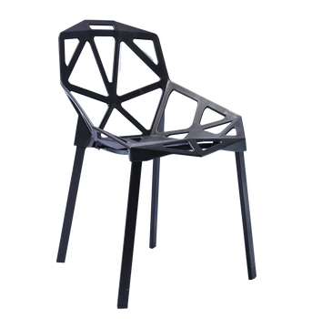 Krzesło nowoczesne skandynawskie Carbonia- czarne