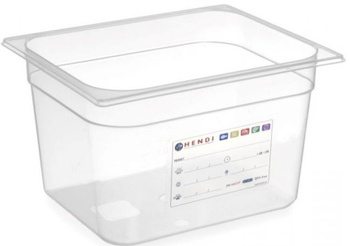 Pojemnik GN 1/2 200 HACCP, polipropylen przezroczysty Hendi 880159
