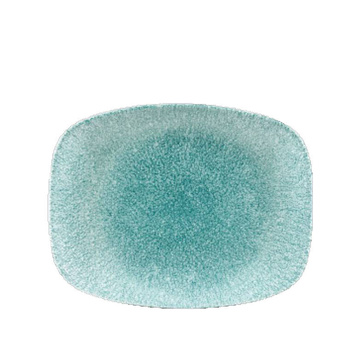 Talerz prostokątny 202 x 261 mm Raku Jade Green