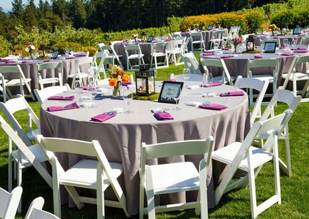 Krzesło weselne Classic amerykańskie składane– kolor biały