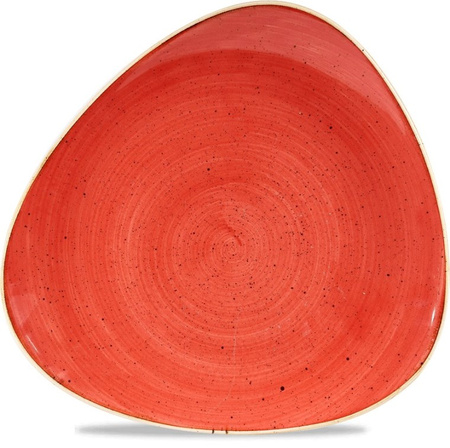 STONECAST BERRY RED TALERZ TRÓJKĄTNY ŚR. 265 MM