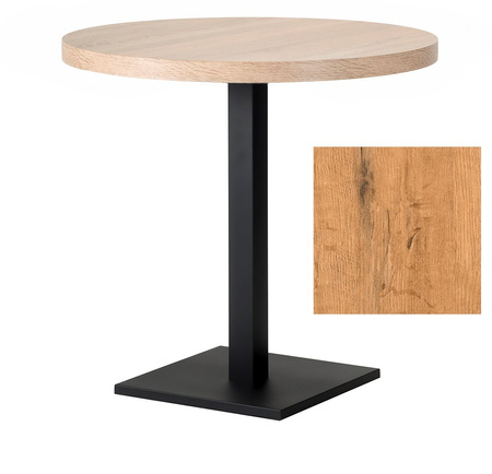 Stolik kawiarniany ARP179 - okrągły Fi68cm, dąb lancelot
