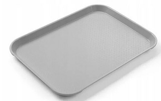 Taca kelnerska z polipropylenu, 30,5x41,5 cm, szara, Fast Food, Hendi 878903