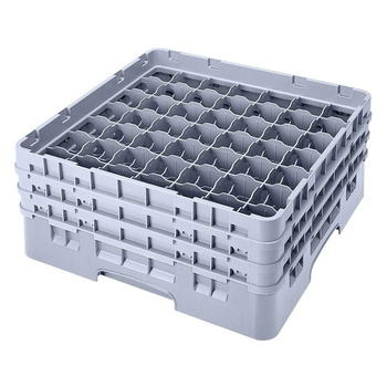 Kosz na szkło - szklanki max. śr. 6 cm, wys. 9 cm szary