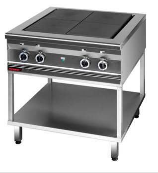 Kuchnia elektryczna (top) 800 mm KM-000.KEZ-4u.T 4x4,0 kW na podstawie szkieletowej | LINIA COMPACT 700