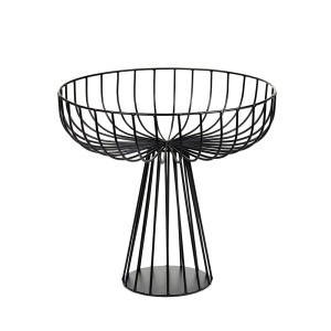 CATU kosz metalowy czarny, 30 x 30 x 28 cm