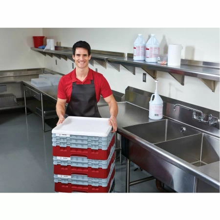 Kosz na szkło - śr. szklanki 14,8, wys. 13,2 cm czerwony