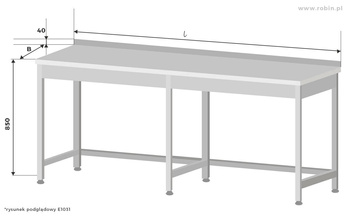 Stół roboczy Egaz E1031 1800x600 mm