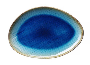 Talerz o organicznym kształcie Lazur
