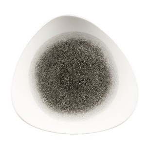 RAKU QUARZ BLACK Talerz płytki trójkątny 311 mm/6 szt.