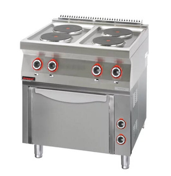 Kuchnia elektryczna 4 płytowa z piekarnikiem Kromet 700.KE-4/PE-1