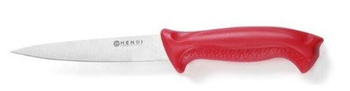 Nóż do filetowania HACCP, dł. 30 cm, czerwony, Hendi 842522