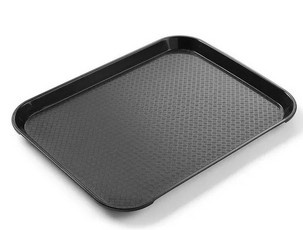 Taca kelnerska z polipropylenu, 30,5x41,5 cm, czarna, Fast Food, Hendi 878958