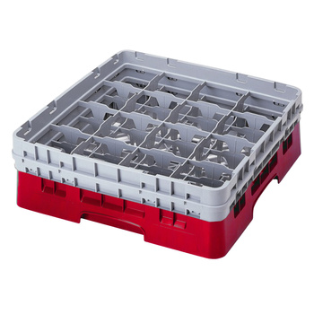 Kosz na szkło - śr. szklanki 10,9 wys. 21,6 cm czerwony