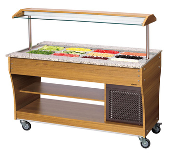 Wózek bufet., zimny, 4x 1/1 GN