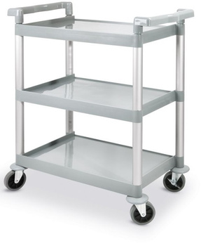 Wózek kelnerski, 3-półkowy, plastikowy, składany Hendi 810200
