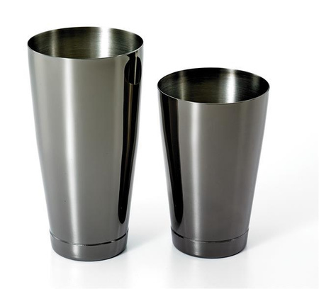 Shaker Boston 2-częściowy typu TIN&TIN 700 ml+ 500 ml czarny połysk barup