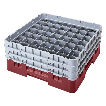 Kosz na szkło - szklanki max. śr. 6 cm, wys. 9 cm czerwony