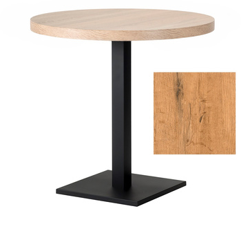 Stolik kawiarniany ARP179 - okrągły Fi68cm, dąb lancelot