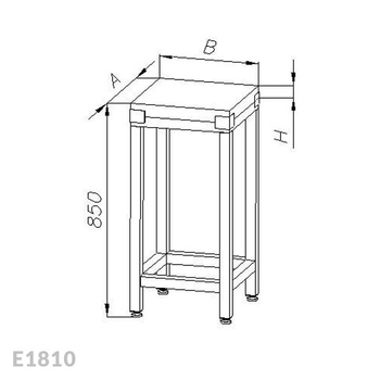 Kloc masarski Egaz E1810 500x500x80x850 mm