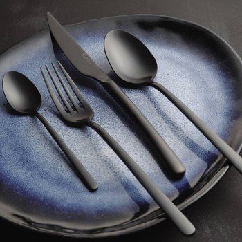 Widelec deserowy Amarone Black 184 mm / 12 szt.