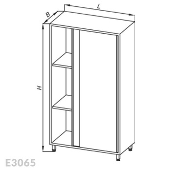 Szafa magazynowa Egaz E3065 2000x800x600 mm