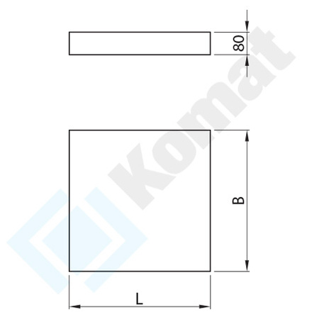 Kloc rozbiorowy polietylenowy 500x400 mm KST-072