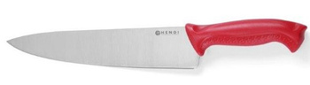 Nóż kucharski HACCP, dł. 38,5 cm, czerwony, Hendi 842720