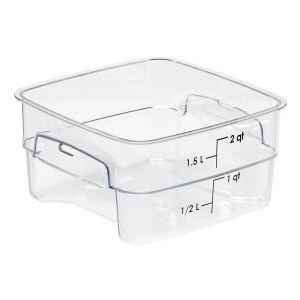 CAMBRO Pojemnik magazynowy z poliwęglanu 19,1 x 19,1 x 9,8 cm, 1,9 l, przezroczysty