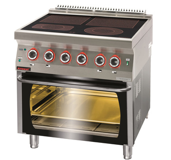 Kuchnia elektryczna ceramiczna z piekarnikiem elektrycznym 700.KE-4C/PE-2 | LINIA 700