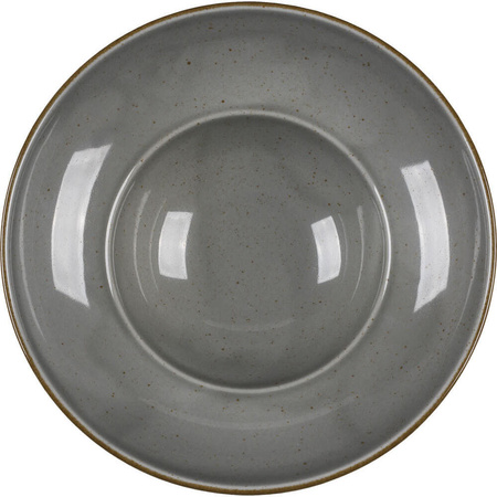Talerz głęboki do pasty, kolor szary, Kaszub, O 260 mm