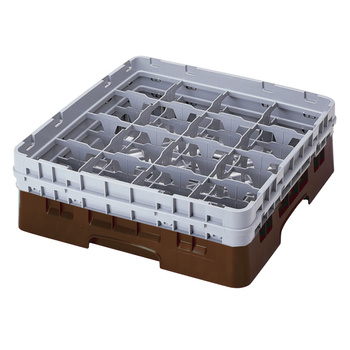 Kosz na szkło - śr. szklanki 10,9, wys. 11 cm brązowy