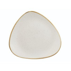 STONECAST BARLEY WHITE Talerz płytki trójkątny 229 mm/12 szt.