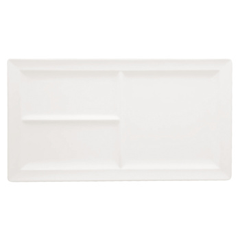 Classic Gourmet talerz płaski trójdzielny 39x21 cm