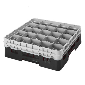 Kosz na szkło - szklanki max.s r8.7 cm, wys. 11 cm czarny