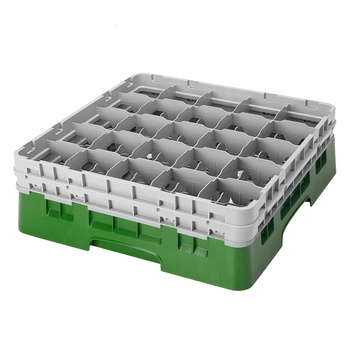 Kosz na szkło - szklanki max.śr.8.7 cm, wys.13.2 cm zielony