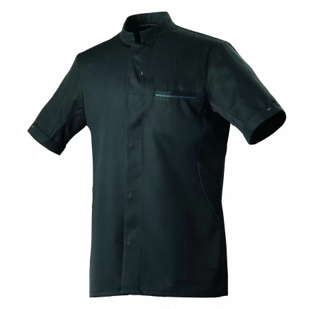 Dunes Bluza kucharska krótki rękaw czarna roz. S