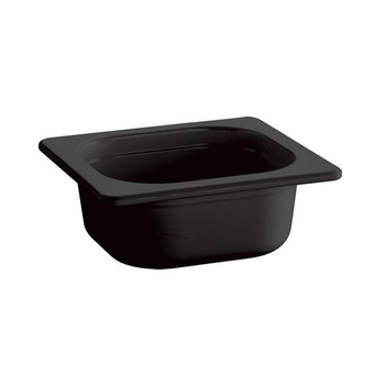 Ecoline GN1/6 65mm melamina czarny 0.8L