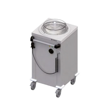 Dystrybutor talerzy podgrzewany pojedynczy mobilny 550x510x880 mm