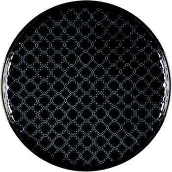 Talerz płytki, kolor czarny, Marrakesz, O 260 mm