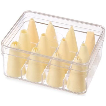 Końcówki dekoracyjne Hendi, z tworzywa - zestaw 12 szt. różne kształty 551400