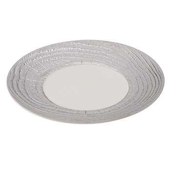ARBORESCENCE talerz płaski 31 cm, srebrny