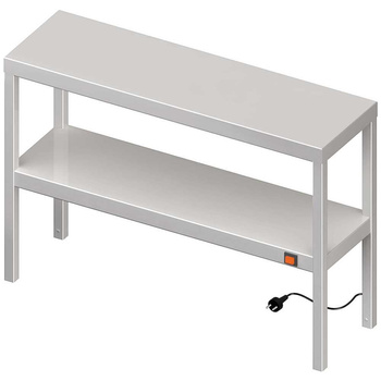 Nadstawka grzewcza na stół podwójna  1400x300x700 mm