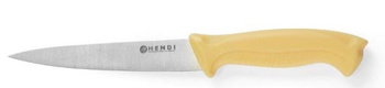 Nóż do filetowania HACCP, dł. 30 cm, żółty, Hendi 842539