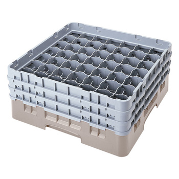 Kosz na szkło - śr. szkl. 6 cm, wys. 21,6 cm beżowy