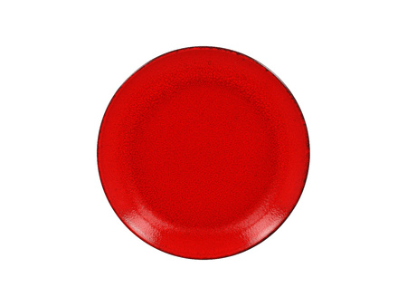 FIRE Talerz płaski, okrągły 27 cm czerwony III